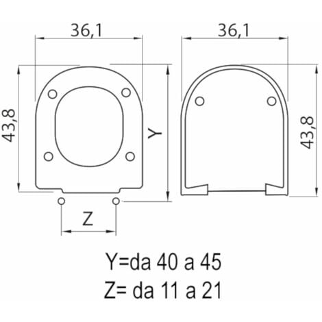 Kompatibler Toilettensitzbezug Villeroy & Boch Subway Serie