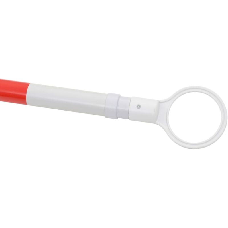 Barre télescopique à clipser sur cône de signalisation, pylônes | Barrière de sécurité extensible 116-197 cm pour parkings, chantiers de construction | Barre de barrière réfléchissante | Barre