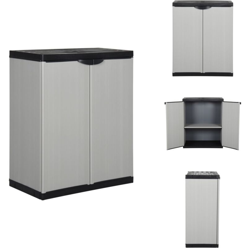 Dmora Armoire Extérieure Waremme 100% Made In Italy - Gris Clair 35x39x92 Cm
