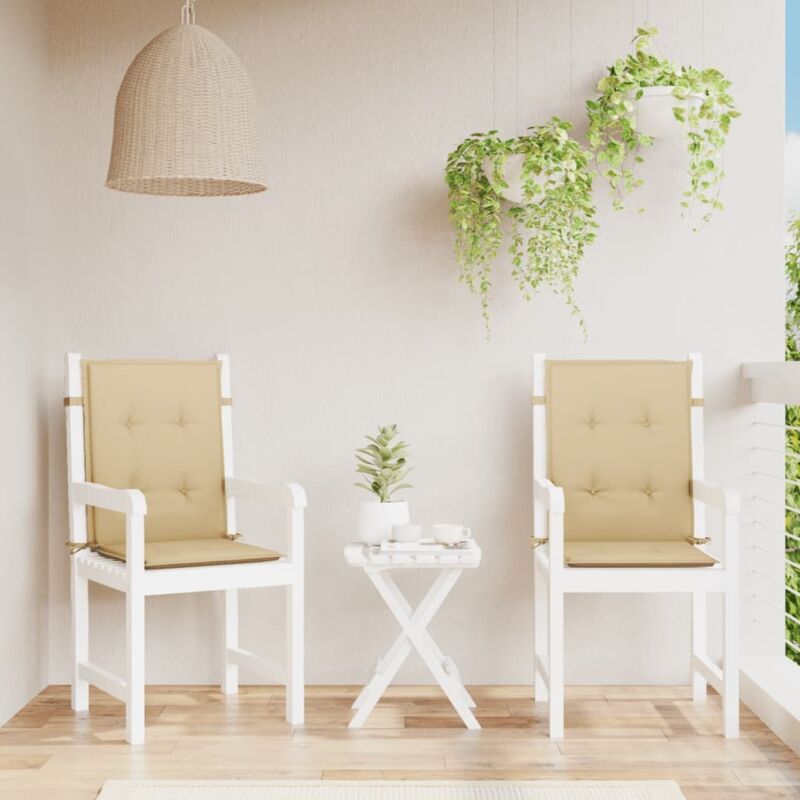Lot de 2 coussins de chaise ronds pour extérieur de 40 cm, épais, doux et respirants pour chaise de jardin, canapé, meubles de terrasse, chaises (A Lot de 2 coussins de chaise ronds pour extérieur de 40 cm, épais, doux et respirants pour chaise de jardin, canapé, meubles de terrasse, chaises (A