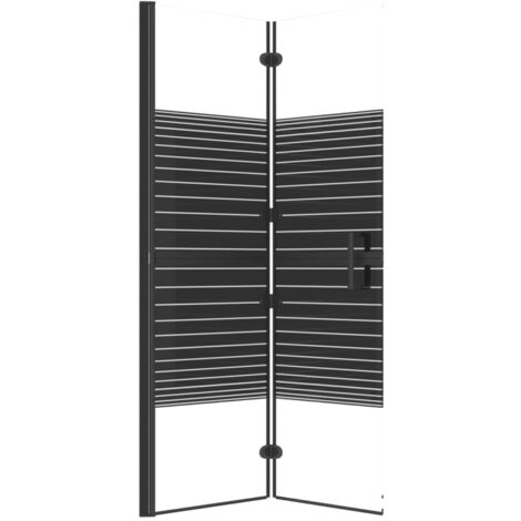 Cabine De Douche Pliable - SALALIS - DP8538 - 95x140 Cm - Verre ESG