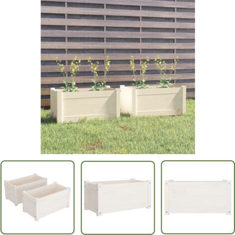 2 Jardinières Rectangulaire Graphit - 99,5 X 39,5 X 43,5 Cm - 97 L