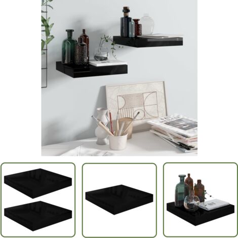 Étagère Flottante Home Decorators – Marron (Expresso) – 24 L X 8 P X 1-3/4 H – Fixation Murale