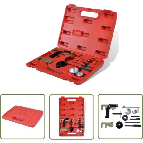 The Living Store Kit de blocage d'arbre à cames de moteur diesel Renault Nissan - Kit D'outils De Synchronisation - Courroie De Distribution - Arbre À Cames - Vilebrequin - Renault