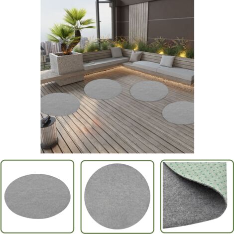 Tapis Gazon Artificiel Rond Chelsea – Pour Terrasse, Balcon, Jardin (vert, 3 Tailles Disponibles)