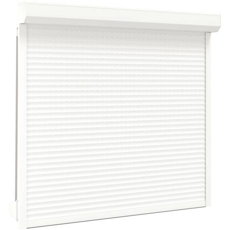 Volet roulant aluminium 160x150 cm blanc - The Living Store