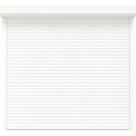 Volet roulant aluminium 160x150 cm blanc - The Living Store