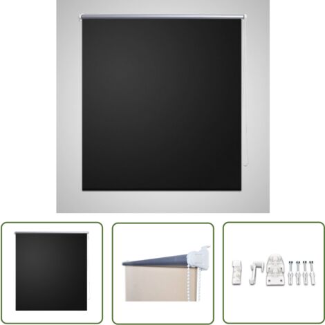 40x125cm Store Enrouleur à Ventouse - Store Thermique Protection Solaire Stores Temporaires pour fenêtre sans Perçage Rideaux Occultant | pour Salon ,Bureau,Salle de Bain,Voiture