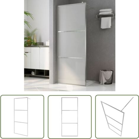 The Living Store Paroi de douche à l'italienne à verre ESG dépoli 80x195 cm - Pare-douche Italienne - Pare-douche En Verre - Douche Design - Cabine De Douche - Cloison De Douche