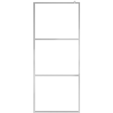 The Living Store Paroi de douche à l'italienne à verre ESG dépoli 80x195 cm - Pare-douche Italienne - Pare-douche En Verre - Douche Design - Cabine De Douche - Cloison De Douche