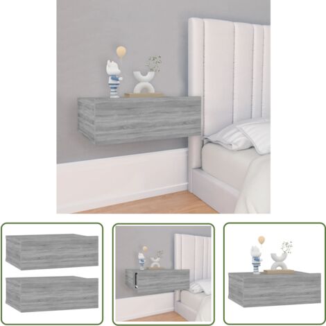 VidaXL Tables de chevet 2 pcs Chêne sonoma 40 x 30 x 30 cm Aggloméré - Maison