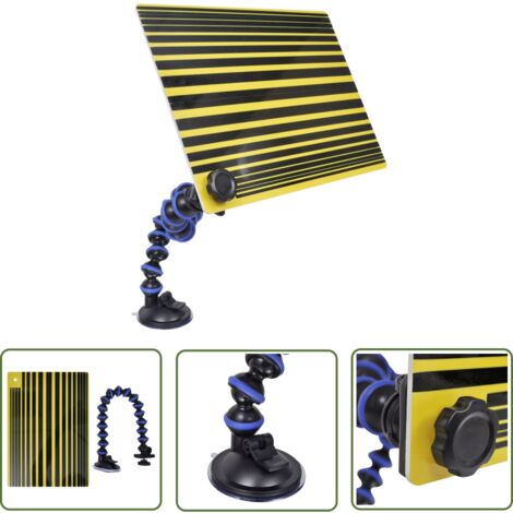 DOITOOL - Panneau Réfléchissant Rayé Pliable Pour Détecter Et Réparer Les Bosses De Carrosserie - 80 Cm - Idéal Photo Et Réparation Auto