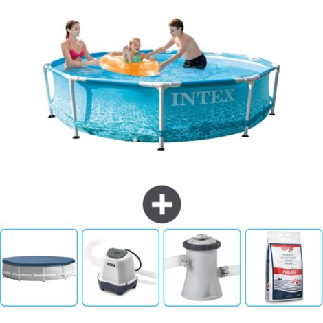 Piscine Intex Cadre Rond - 305 x 76 cm - Inclus Accessoire CB53 (1/5)
