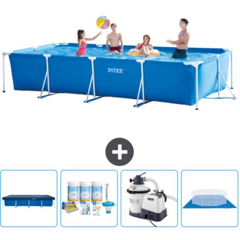 Intex Piscine Tubulaire Rectangulaire - 450x220x84 cm - 5-pièces SCB59 (1/5)