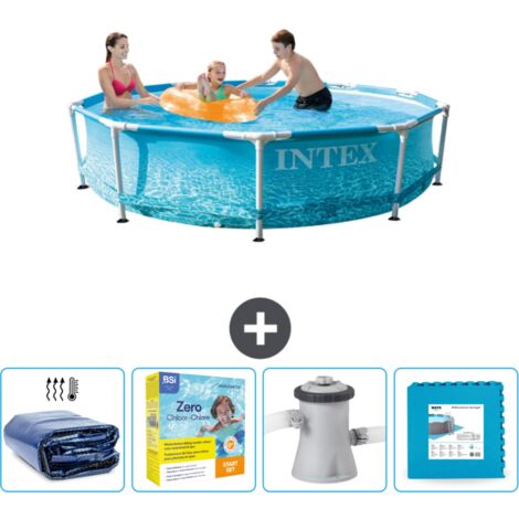 Piscine Intex Cadre Rond - 305 x 76 cm - Inclus Accessoire CB9 (1/5)