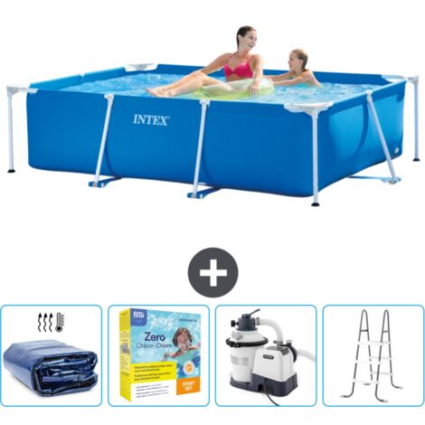 Intex Piscine Tubulaire Rectangulaire - 220x150x60 cm - 5-pièces SCB71 (1/5)