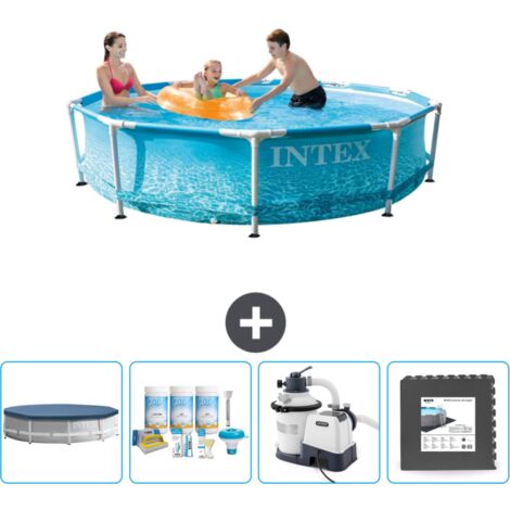 Piscine Intex Cadre Rond - 305 x 76 cm - Inclus Accessoire CB61 (1/5)
