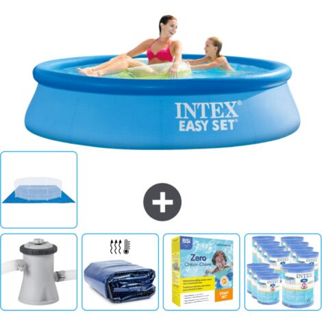 Intex Piscine Easy Set Ronde - 244x61 cm - 6-pièces  SCB22 (1/5)