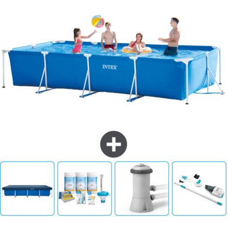 Intex Piscine Tubulaire Rectangulaire - 450x220x84 cm - 5-pièces  SCB5 (1/5)