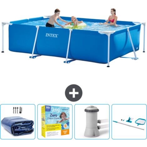 Intex Piscine Tubulaire Rectangulaire - 300x200x75 cm - 5-pièces SCB14 (1/5)