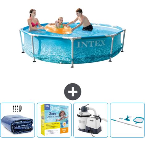 Piscine Intex Cadre Rond - 305 x 76 cm - Inclus Accessoire CB72 (1/5)