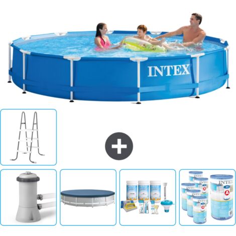 Intex Piscine Tubulaire Ronde - 366x76 cm - 6-pièces SCB20 (1/5)