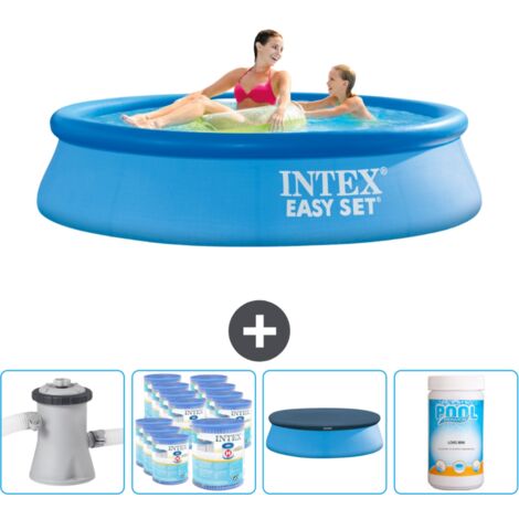 Piscinette Intex Bleu Cristal 147x33cm - Piscine Gonflable Pour Enfants, 335 Litres