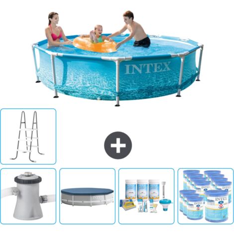 Intex Piscine Tubulaire Ronde - 305x76 cm - 6-pièces SCB20 (1/5)