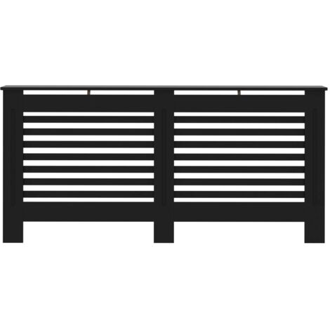 Cache-radiateur noir 172x19x81,5 cm MDF - cache-radiateur - cache ...