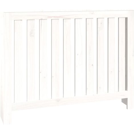 Cache-radiateur Blanc 108,5x19x84 cm Bois massif de pin - cache ...