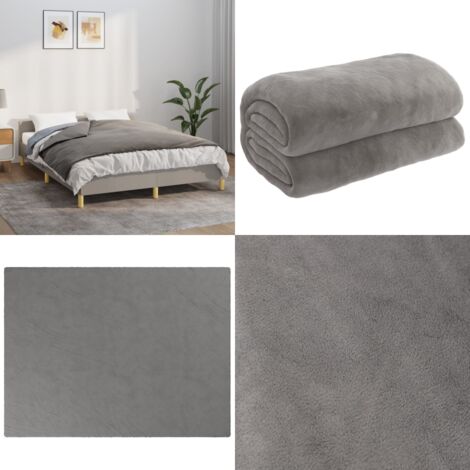 Couverture Chauffante - Gris - Plaid