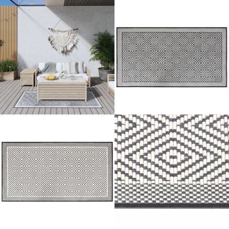 Pauwer Tapis d'extérieur imperméable pour patio, tapis réversible avec