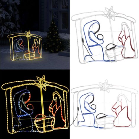 Décoration de la crèche de Noël 240 LED 116x41x87 cm - décoration de crèche de Noël -  décorations de crèche de Noël - Home & Living