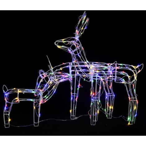 Cordon lumineux de Noël 3 pcs Rennes 229 LED - Guirlande Lumineuse Noel - Decoration Noel Exterieur - Luminaire Noel - Decorattion Sapin - Illumination Noel - Home & Living