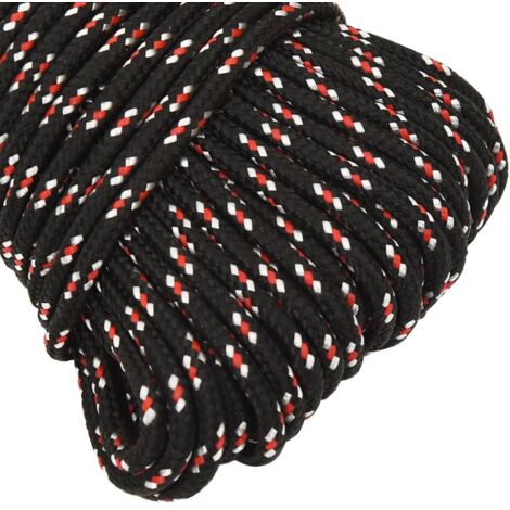 Laisse D'amarrage Osculati + œil – Cordage Bateau 14 Mm X 9 M, Noir