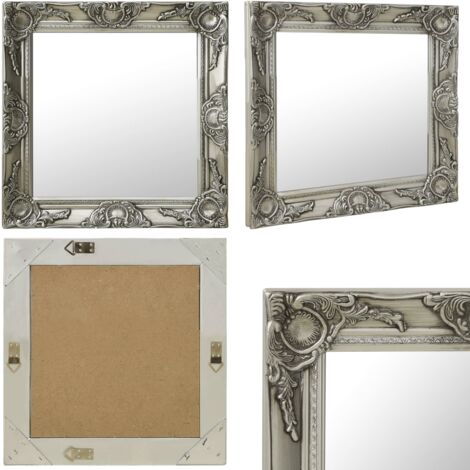 Grand Miroir Mural Baroque – Style Ancien – Cadre Doré Antique – 80x60 Cm – Déco Intérieure