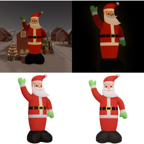 Père Noël gonflable avec LED 1000 cm - Père Noël gonflable -  décoration de Noël - Home & Living