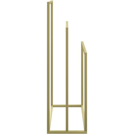 Porte-serviettes sur pied Doré 48x24x79 cm Fer - porte-serviettes -  porte-serviettes - Home & Living
