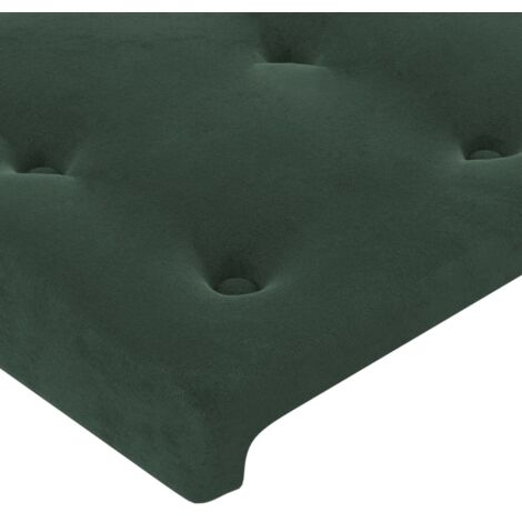 Tête De Lit En Velours Vert Foncé – Hauteur Réglable 78/88 Cm, Soutien Confortable Pour Lit 80 Cm
