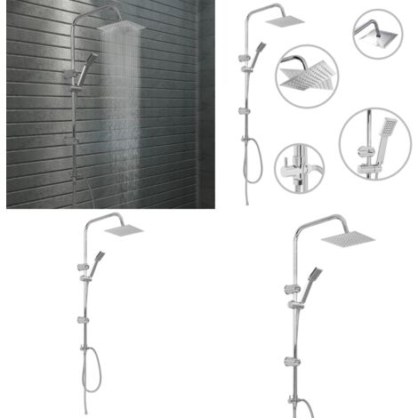 Pomme De Douche Pluie 5,9 Pouces - Économie D'eau, Rotative, Fil 3/4 Pouce, Finition Chromée