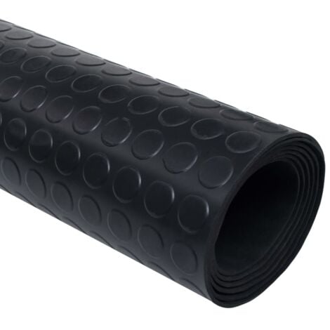 Tapis en caoutchouc antidérapant avec points 2 x 1 m - Tapis Caoutchouc - Tapis Antidérapant - Tapis Noir - Tapis Intérieur - Tapis Extérieur - Home & Living