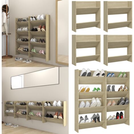 HOMCENT Armoire Chaussure,Étagère à Chaussures avec Portes,Armoire à