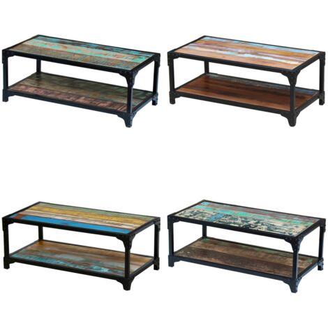 Table basse Bois de récupération massif - Table Basse Vintage - Table ...