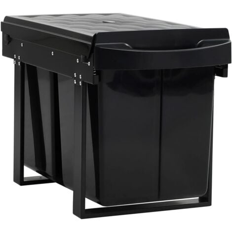 Poubelle amovible de cuisine Fermeture en douceur 48 L - poubelle extractible -  poubelles extractibles - Home & Living