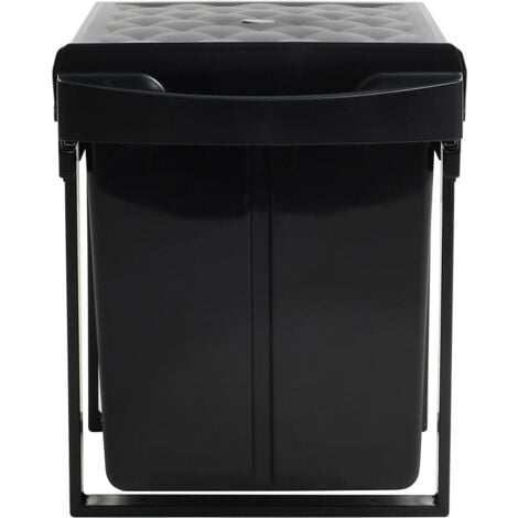 Poubelle amovible de cuisine Fermeture en douceur 48 L - poubelle extractible -  poubelles extractibles - Home & Living