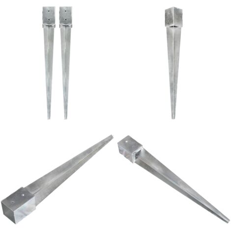 Lot De 100 Piquets D'ancrage En Acier Galvanisé - 150x40 Mm, Diamètre 2,5 Mm, Avec Rondelles - Pour Toile Anti-mauvaises Herbes, Clôture, Tente