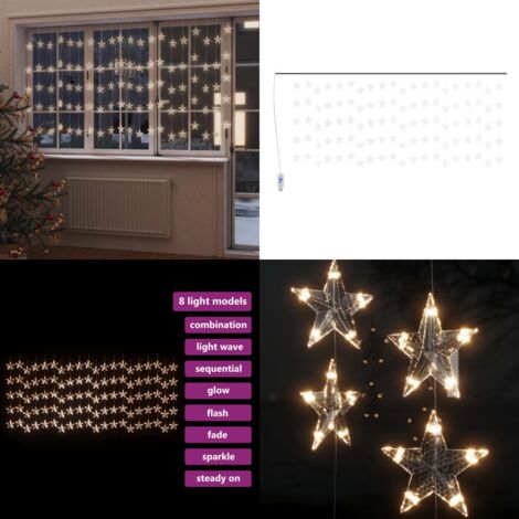 Guirlande lumineuse à étoiles LED 500LED Blanc chaud 8fonctions - guirlande lumineuse -  guirlandes lumineuses - Home & Living