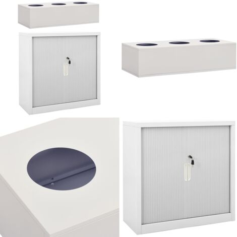 Armoire Avec Jardinière Intégrée VidaXL – Portes Coulissantes Et Étagères Réglables – Anthracite