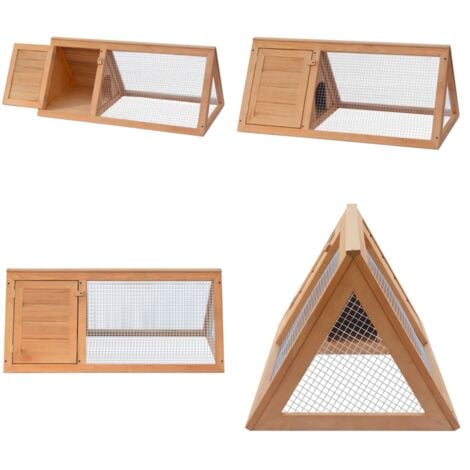 Cage pour animaux Bois - Cage Lapin - Clapier Lapin - Habitat Lapin - Animal Domestique - Accessoires Animaux - Home & Living