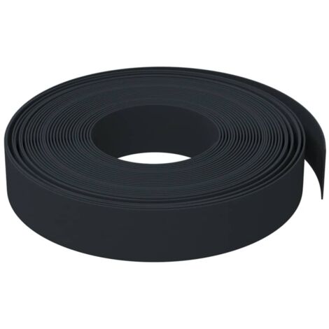Bordure De Jardin Noir 10m X 20cm - Polyéthylène Souple - Installation Facile Sans Outils